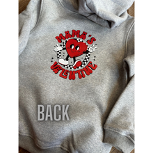 Load image into Gallery viewer, Mama's Valentine Heart Fleece Hoodies - Toddler-Youth Small - Valentine's Day