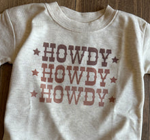 Load image into Gallery viewer, Howdy x 3 Toddler Tees - Short Sleeve