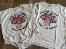 Load image into Gallery viewer, You're Not Trippin Mushroom Bubble Rompers - Infant