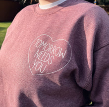 Load image into Gallery viewer, Tomorrow Needs You Fleece Pullover (Adult S-3XL)