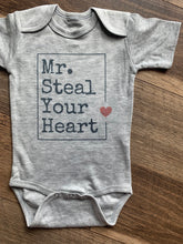 Load image into Gallery viewer, Mr. Steal Your Heart Tees & Bodysuits (NB-Youth)