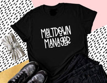 Load image into Gallery viewer, Meltdown Manager Tee (Adult XS-3XL)