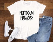 Load image into Gallery viewer, Meltdown Manager Tee (Adult XS-3XL)