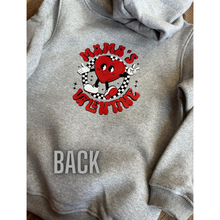 Load image into Gallery viewer, Mama&#39;s Valentine Heart Fleece Hoodies - Toddler-Youth Small - Valentine&#39;s Day
