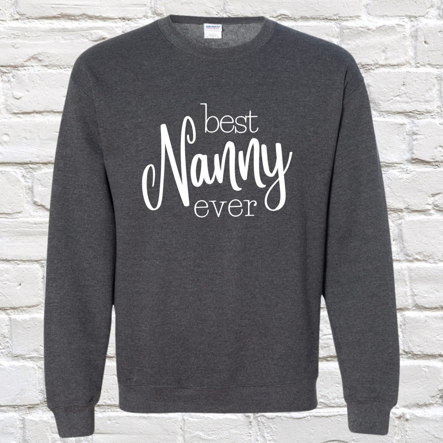 Grandparent, Auntie, Gigi, Gramma, Nanny, Pops, Grandpa, Grandma, Uncle Fleece Sweatshirts (Adult XS-Adult 3XL)