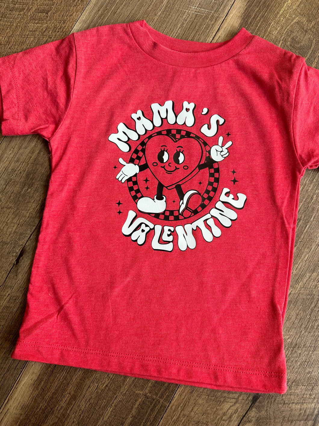 Mama's Valentine Heart Red Short Sleeve Tee - Toddler - Valentine's Day