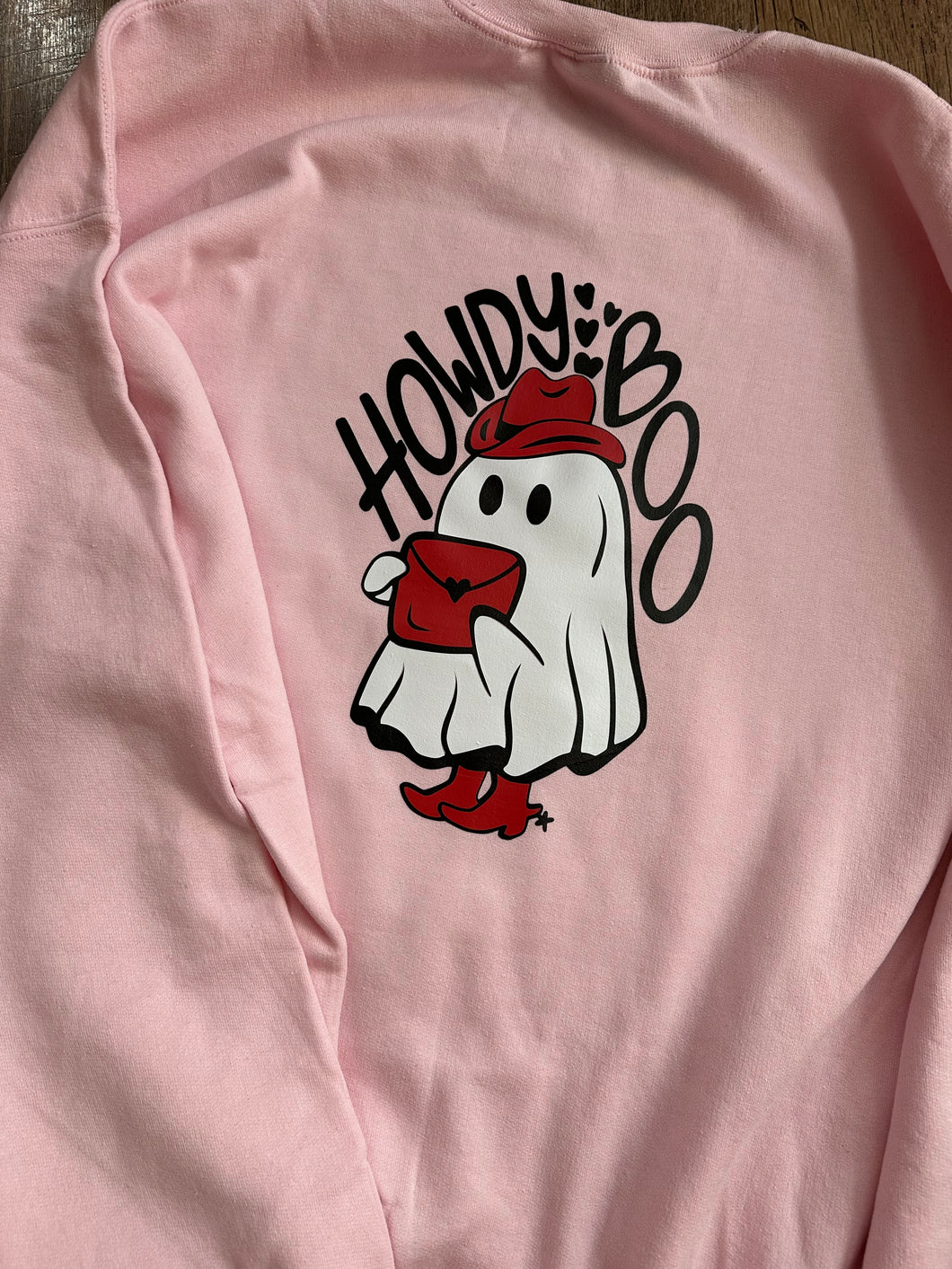 Howdy Boo Ghost Adult Fleece Sweatshirts - Valentine's Day