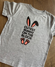 Load image into Gallery viewer, Cutest Bunny On The Block Bodysuits and Tees (Infant-Youth)
