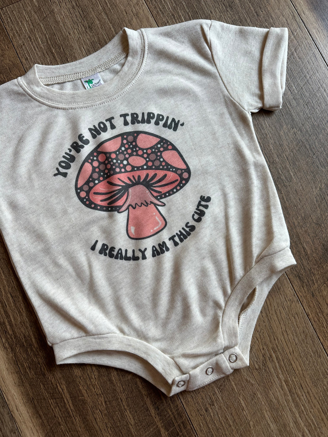 You're Not Trippin Mushroom Bubble Rompers - Infant