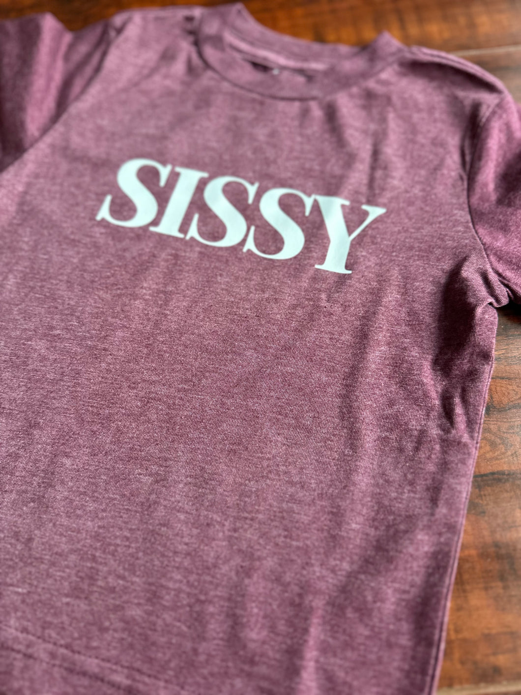 Sissy Bodysuits & Tees (Infant and Toddler) - Matching Sibling Tees - Vintage Burgundy