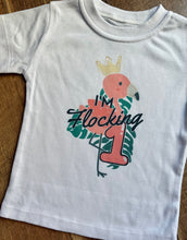 Load image into Gallery viewer, I&#39;m Flocking 1 Flamingo Tees &amp; Bodysuits - 1st Birthday Shirt
