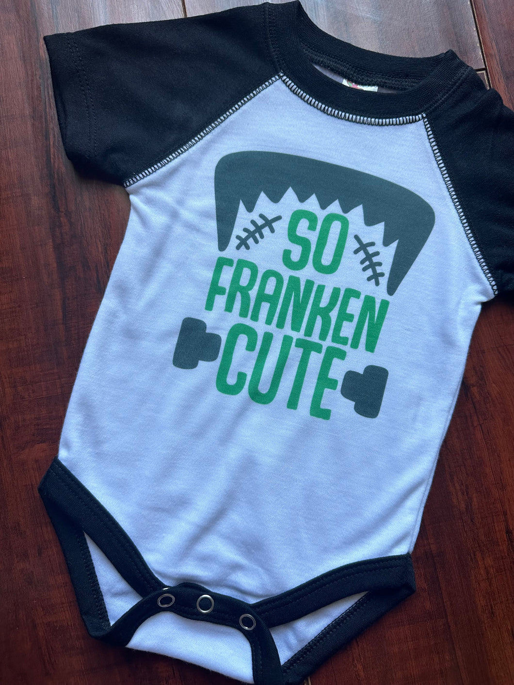 So Franken Cute Raglan Bodysuit - Infant - Halloween - Frankenstein