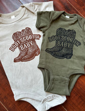 Load image into Gallery viewer, Boot Scootin&#39; Baby Block Printed Bodysuits &amp; Tees - Original Artwork - Screenprinted Tee
