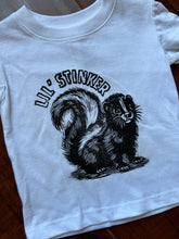 Load image into Gallery viewer, Lil&#39; Stinker Block Printed Bodysuits &amp; Tees - Original Artwork - Screenprinted Tee

