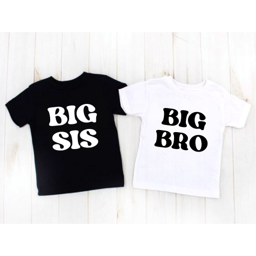 Big Bro/Big Sis Tees & Bodysuits (NB-YouthXL)