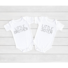 Load image into Gallery viewer, Little Brother, Big Sister, Little Sister, Big Brother Tees &amp; Bodysuits (NB-YouthXL)
