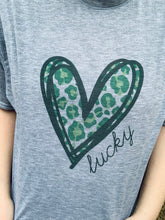 Load image into Gallery viewer, St. Patrick&#39;s Day Lucky Heart Tees &amp; Bodysuits (NB-Adult)
