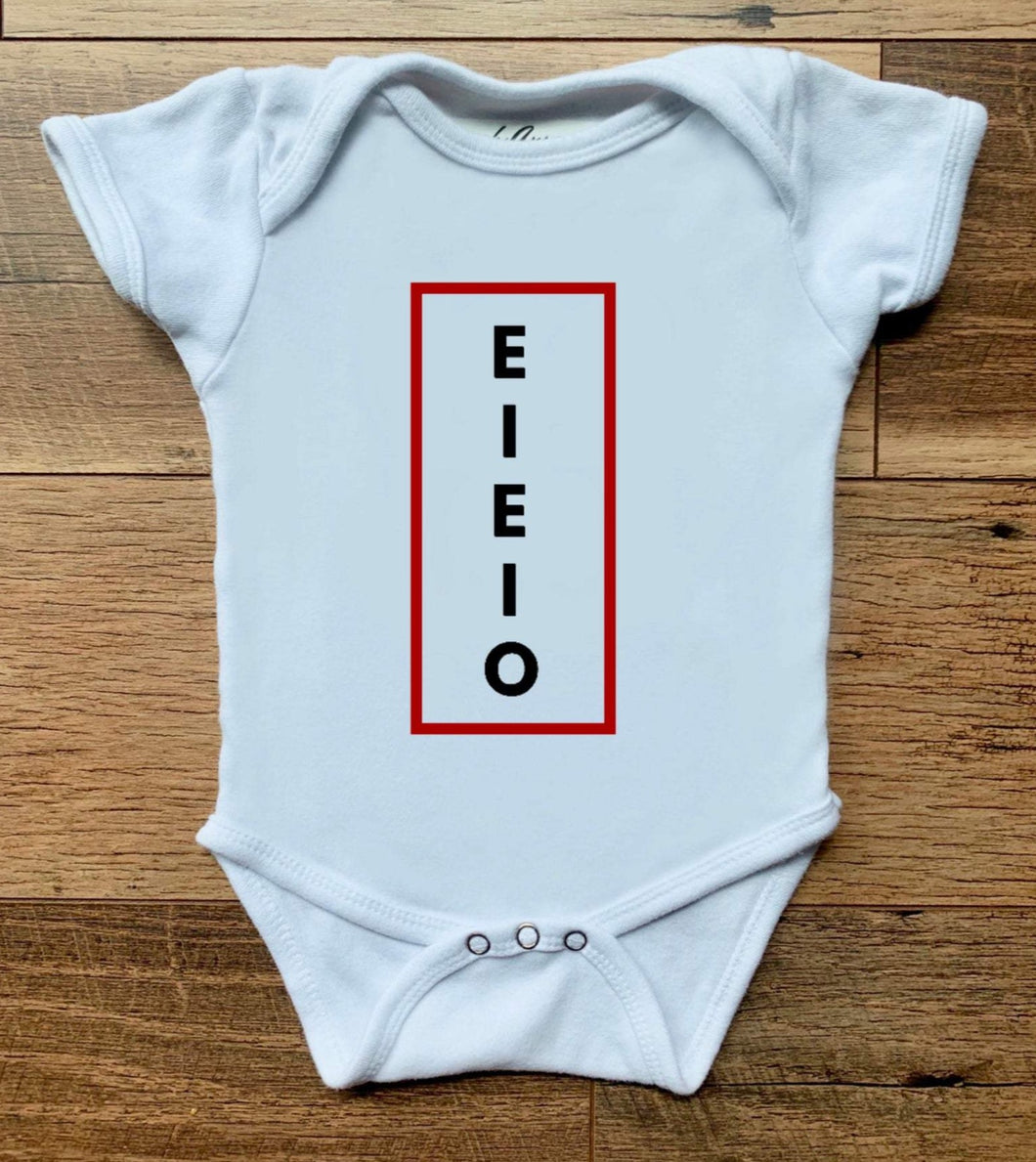 EIEIO Tees and Bodysuits (NB-YouthXL)