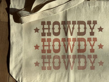 Load image into Gallery viewer, Howdy x 3 Big Tote - Zippered
