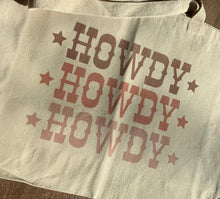 Load image into Gallery viewer, Howdy x 3 Big Tote - Zippered
