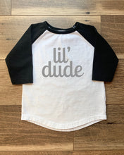 Load image into Gallery viewer, Lil’ Dude Baseball Tee (2T-5T)
