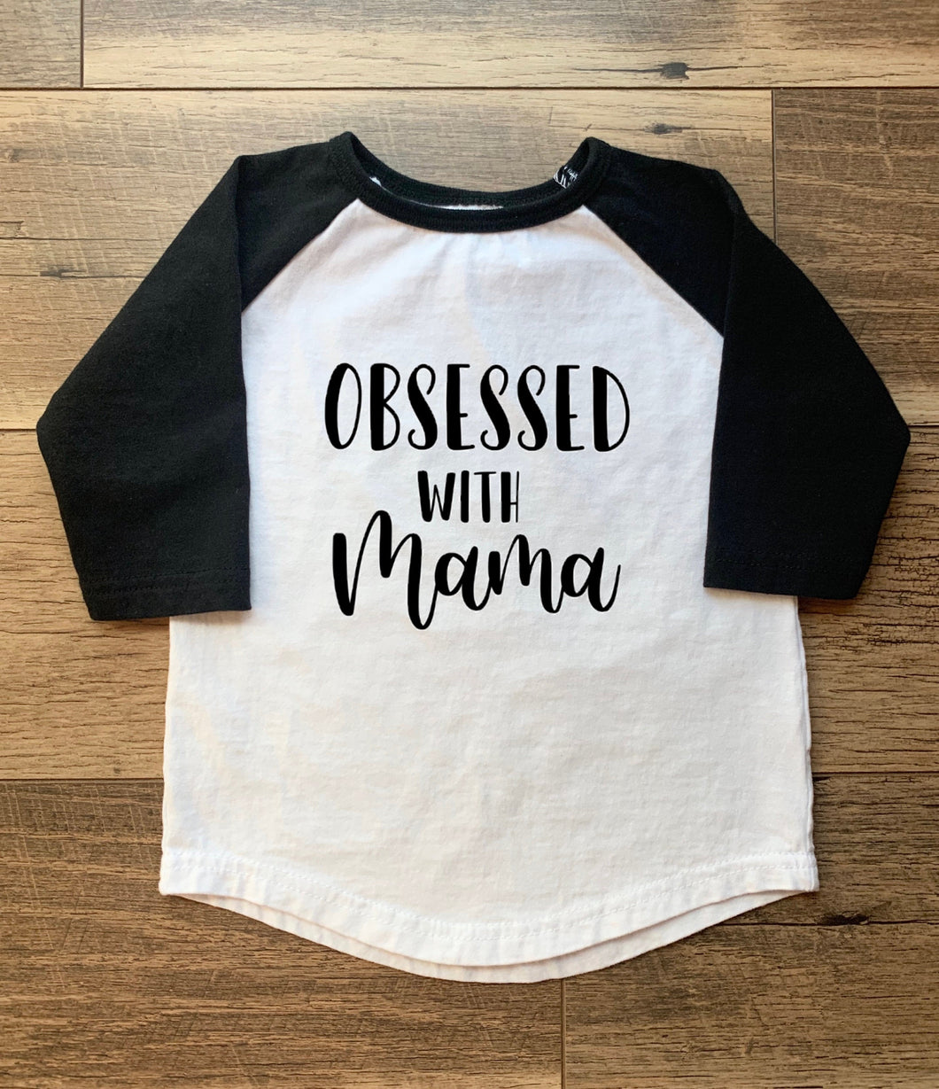 Obsessed With Mama Baseball Tee (2T-5T)