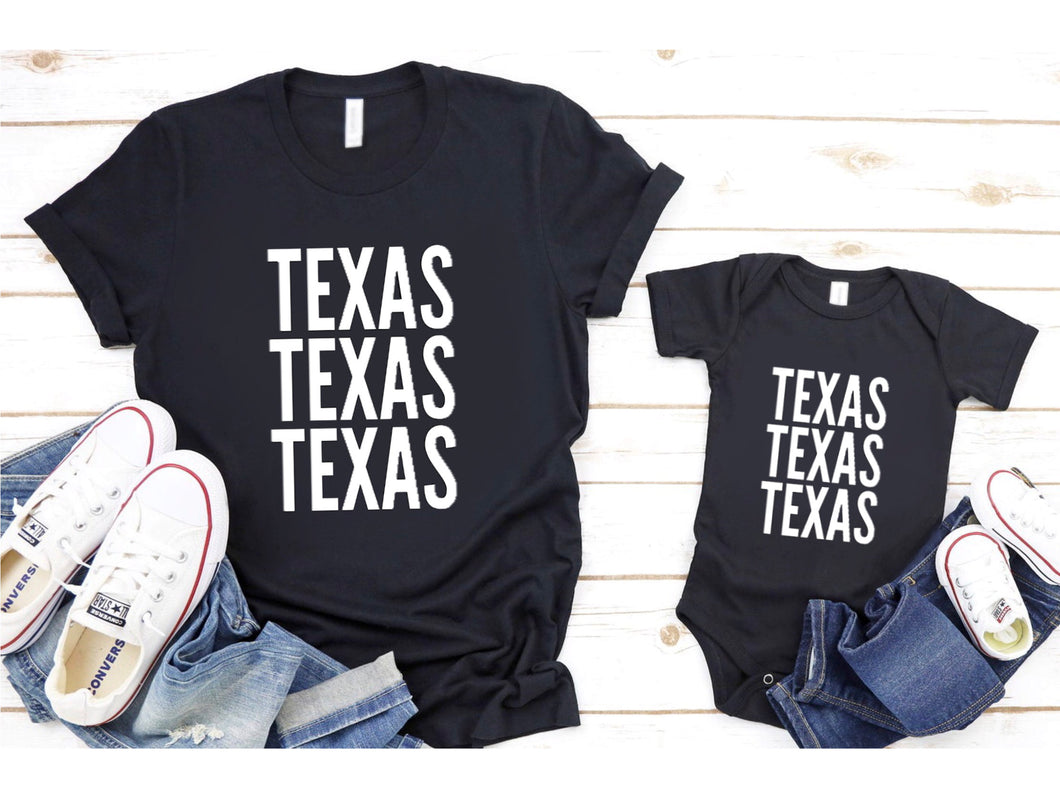 Texas Tees & Bodysuits (NB-Adult 3XL)