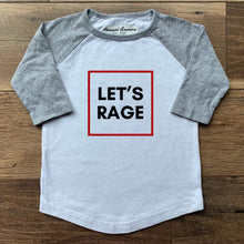 Load image into Gallery viewer, Let’s Rage Baseball Tee (2T-5T)
