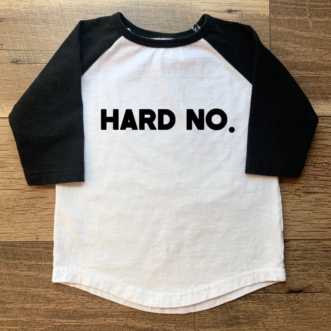 Hard No. Baseball Tee (2T-5T)