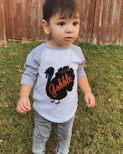 Load image into Gallery viewer, Gobble Baseball Tee (2T-5T)
